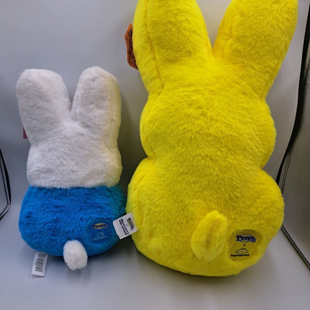 2025 Peeps x Hello Kitty Easter 18 Inch & 12 Inch Plush Lot - Picture 6 of 11